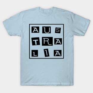 Australia Block Letters T-Shirt